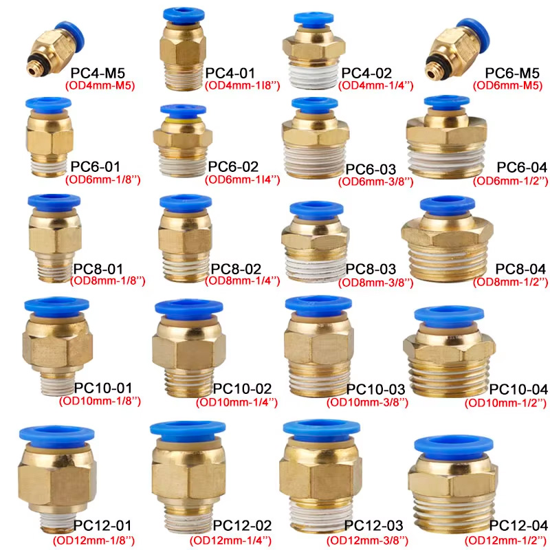 10/50 pièces raccord pneumatiq - Compression Fitting Brass avis et prix